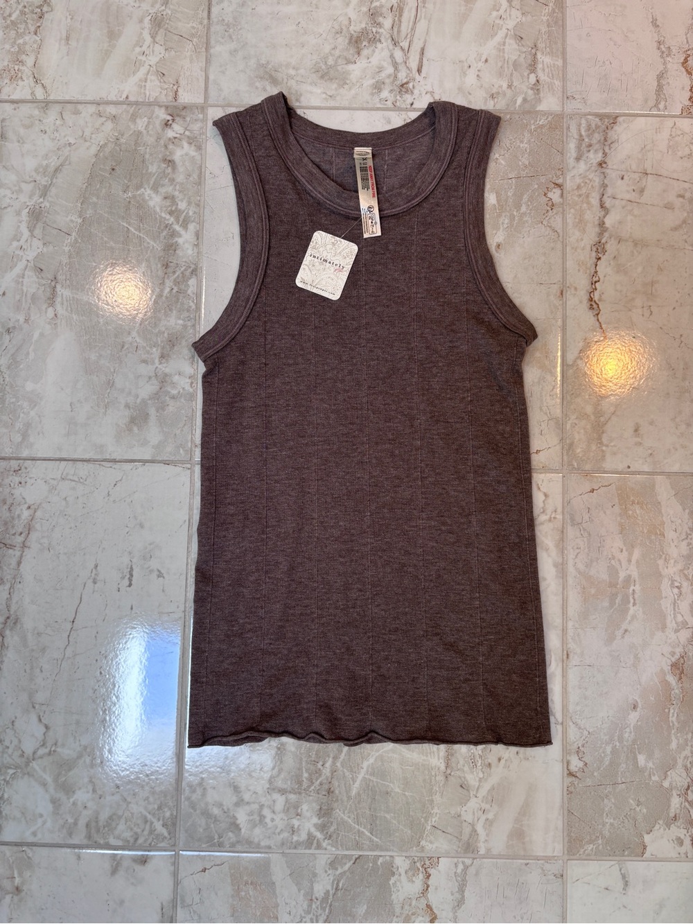 Free People So Soft Seamless Modal Tank in Cappadocia Heather Size XS/S